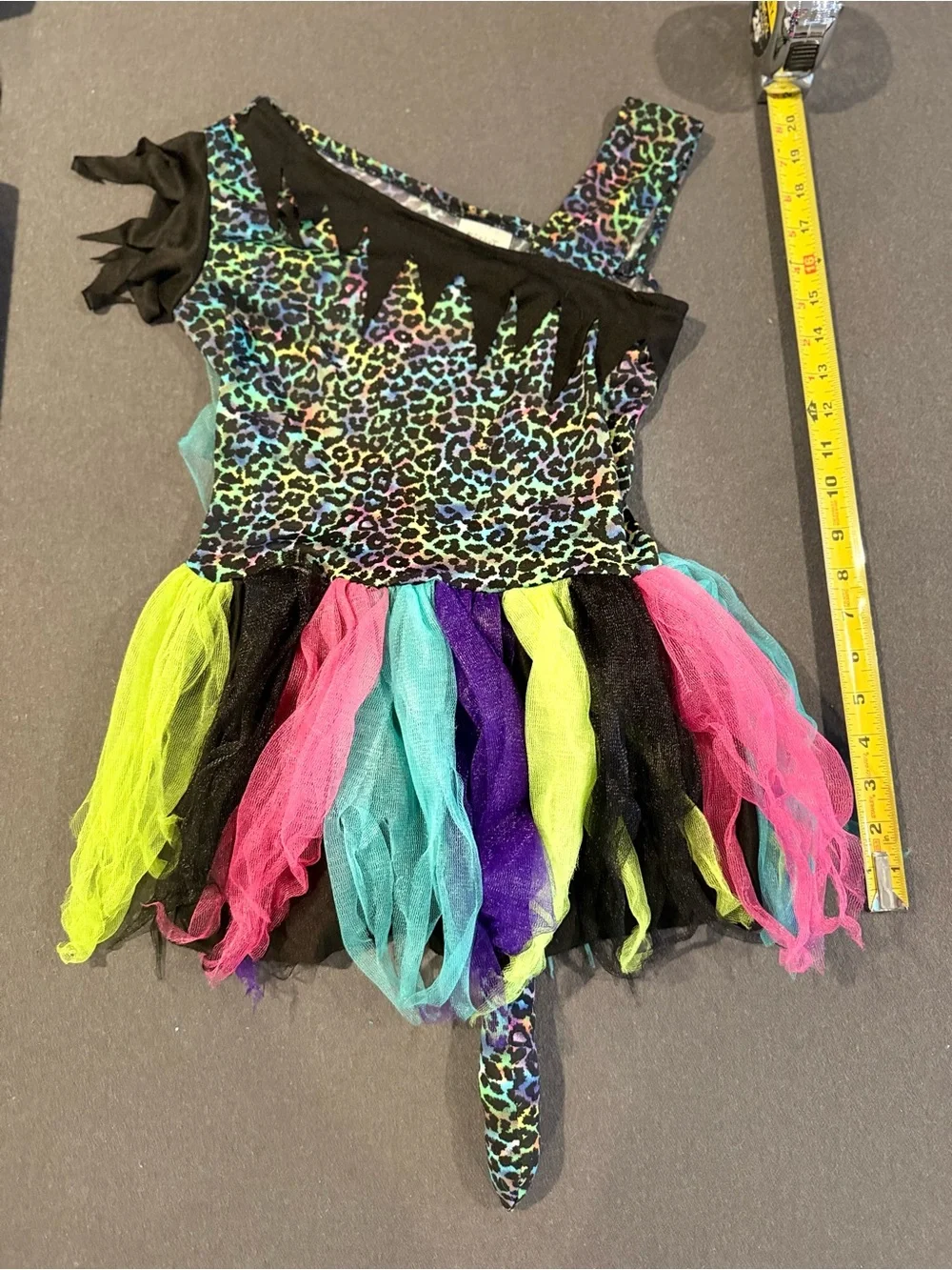 Spirit Halloween Costume Wild Rainbow Cat - Kids Size Medium (8-10) - Picture 2 of 15